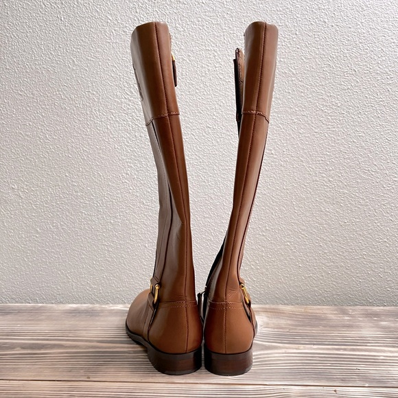 Lauren Ralph Lauren Bernadine Brown Leather Boots Size 6.5 women. - Picture 2 of 4
